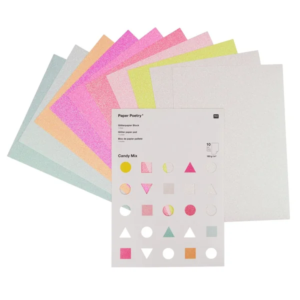 Papier pailleté « Candy Mix »