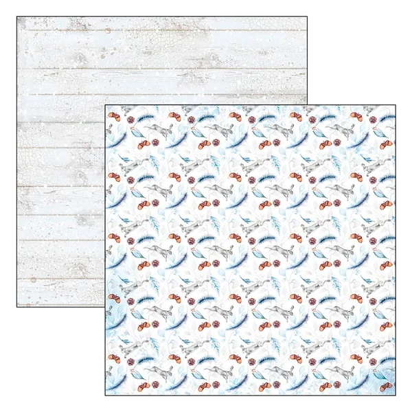 Papier scrapbooking « Winter Journey »
