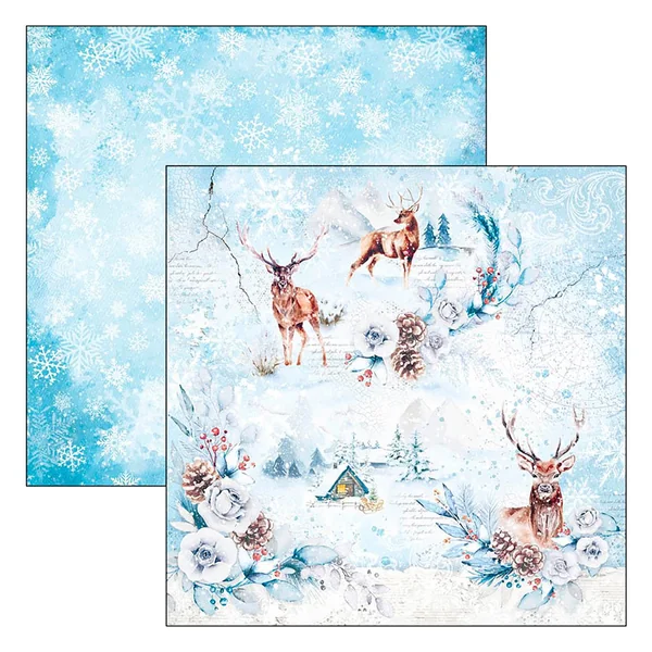 Papier scrapbooking « Winter Journey »