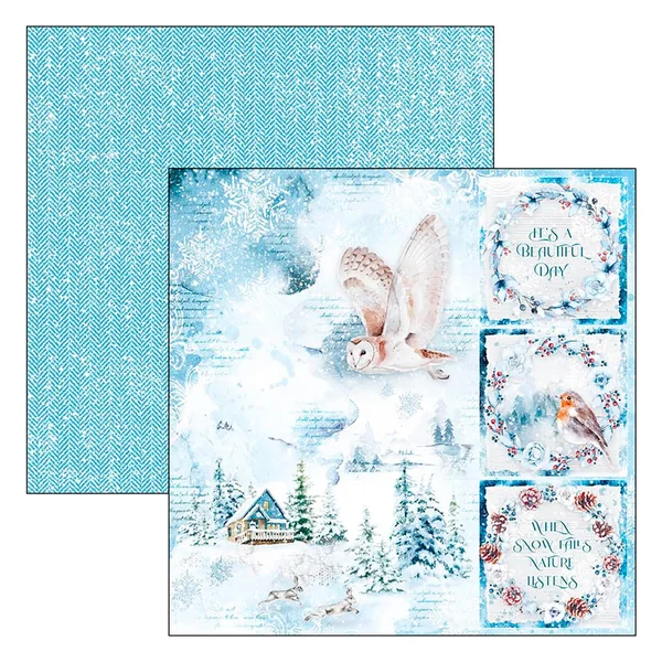 Papier scrapbooking « Winter Journey »