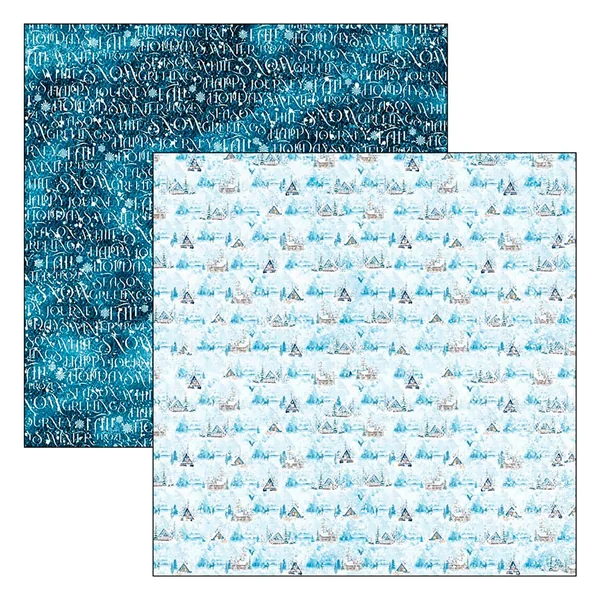 Papier scrapbooking « Winter Journey »