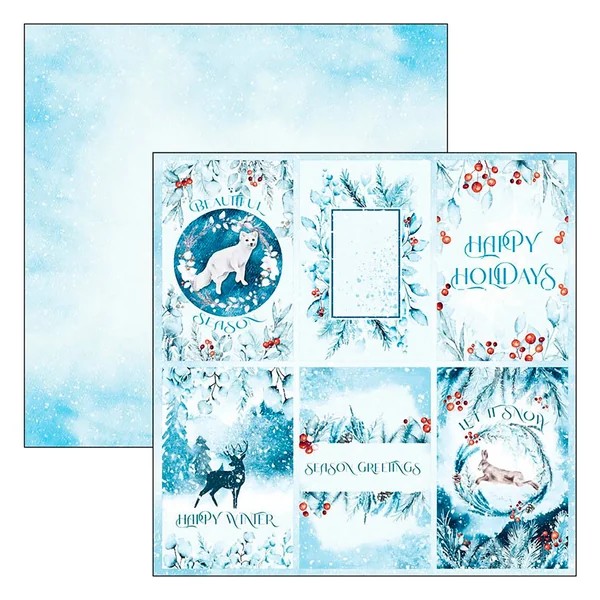 Papier scrapbooking « Winter Journey »