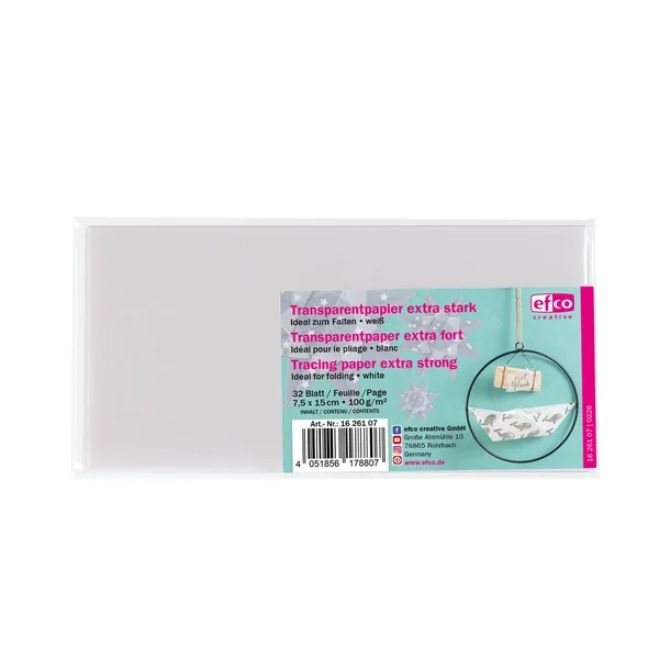Papier transparent pour pliage « Extra fort »