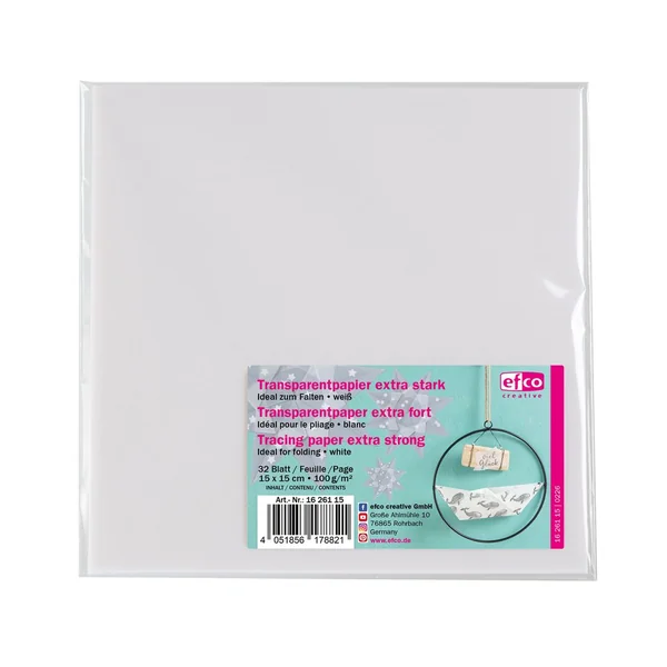 Papier transparent pour pliage « Extra fort »