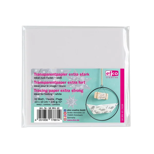 Papier transparent pour pliage « Extra fort »