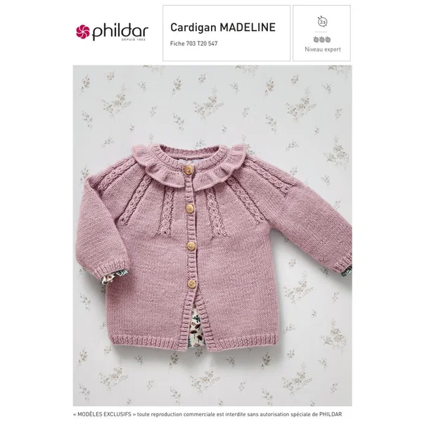 Patron Bebe - Cardigan Madeline - Phildar | Sperenza