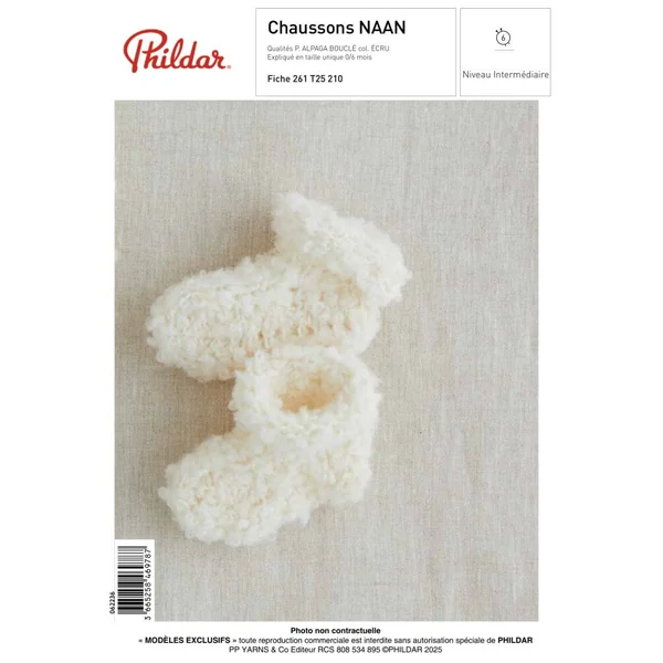 Patron Bebe - Chaussons Naan - Phildar | Sperenza