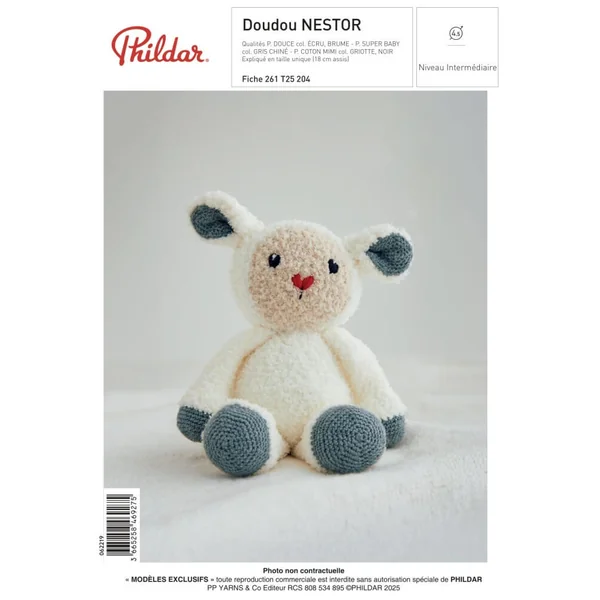 Patron Bebe - Doudou Nestor - Phildar | Sperenza
