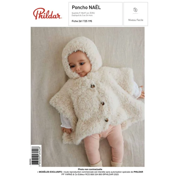 Patron Bebe - Poncho Nael - Phildar | Sperenza