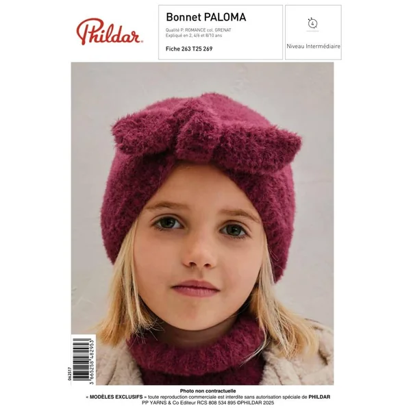 Patron Bonnet enfant PALOMA - PDF