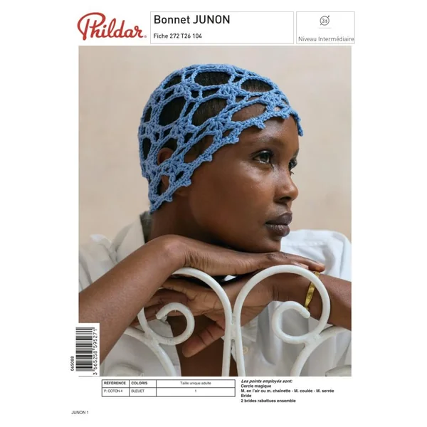 Patron Bonnet JUNON au crochet - PDF