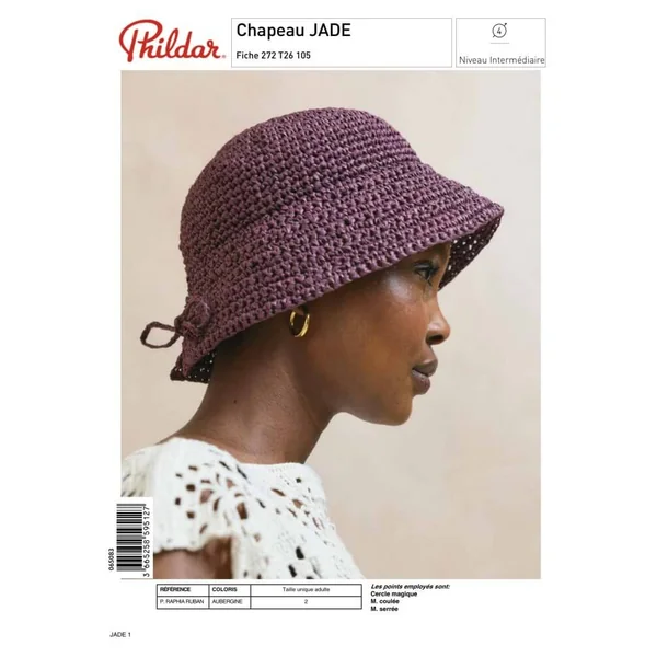Patron Chapeau JADE au crochet - PDF