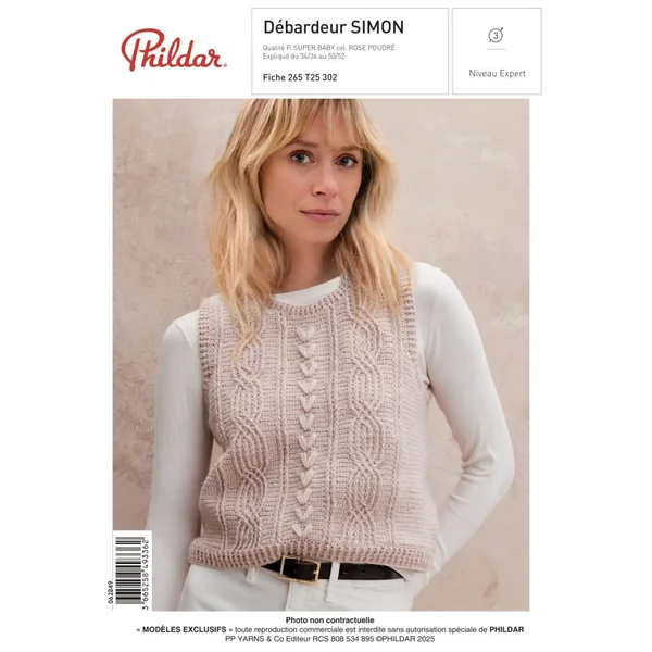 Patron Debardeur SIMON au crochet - PDF