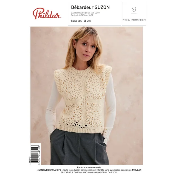 Patron Debardeur SUZON au crochet - PDF