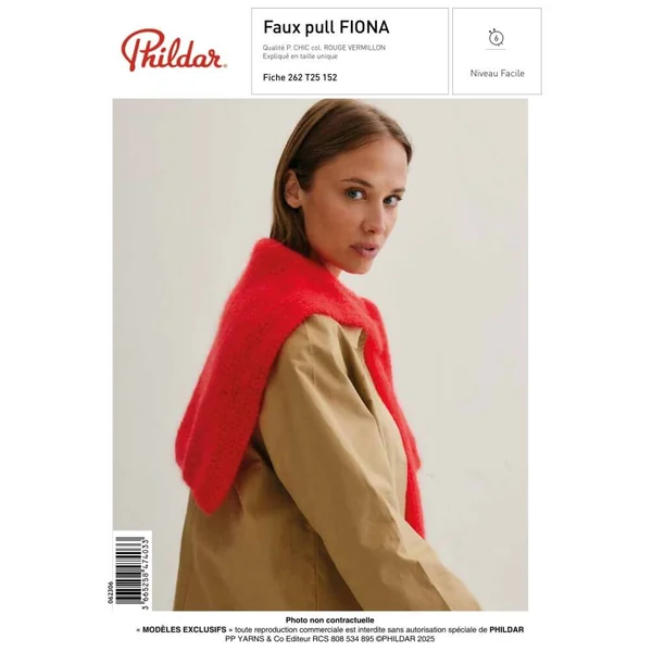 Patron Femme - Faux Pull Fiona - Phildar | Sperenza