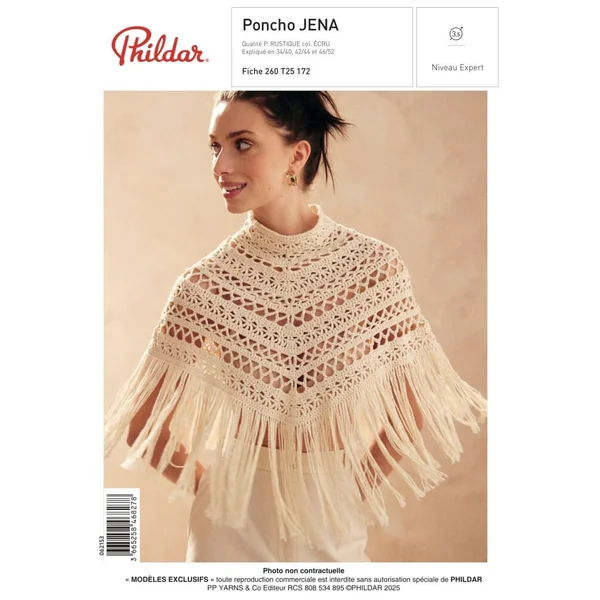 Patron Femme - Poncho Jena - Phildar | Sperenza