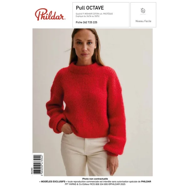 Patron Femme - Pull Octave - Phildar | Sperenza