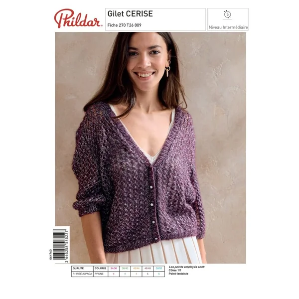 Patron Gilet CERISE - PDF