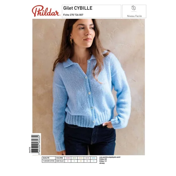 Patron Gilet CYBILLE - PDF