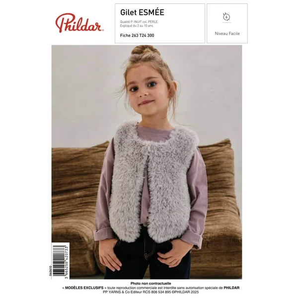 Patron Gilet enfant ESMEE - PDF