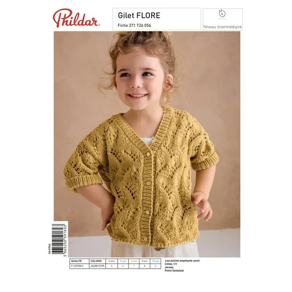 Patron Gilet FLORE - PDF