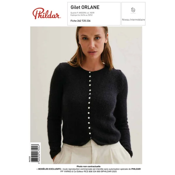 Patron Gilet ORLANE a tricoter - PDF