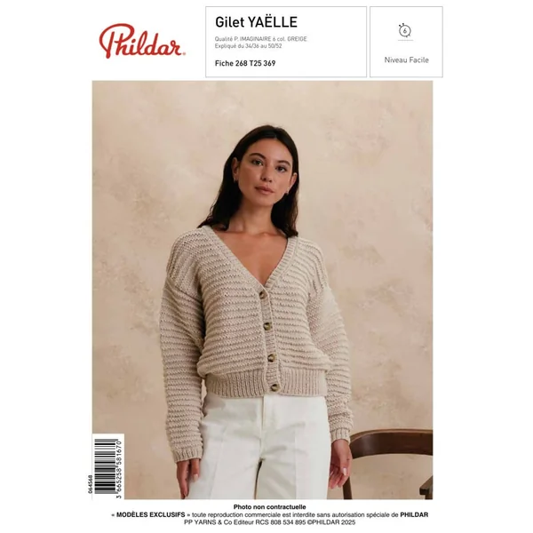 Patron Gilet YAËLLE - PDF