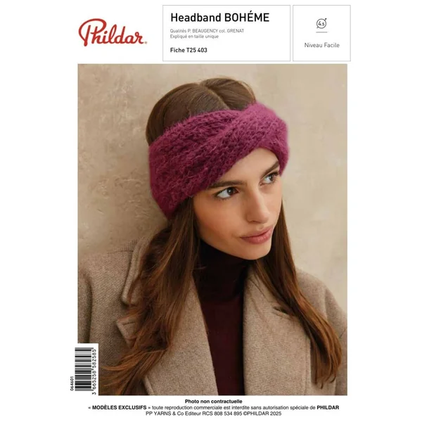 Patron Headband BOHÉME au crochet - PDF