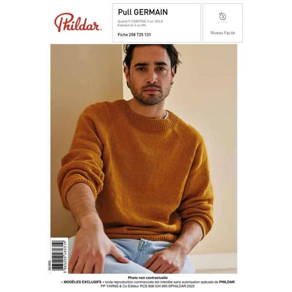 Patron Homme - Pull Germain - Phildar | Sperenza