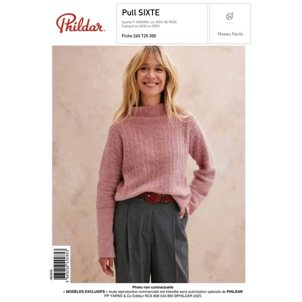 Patron Pull SIXTE au crochet - PDF