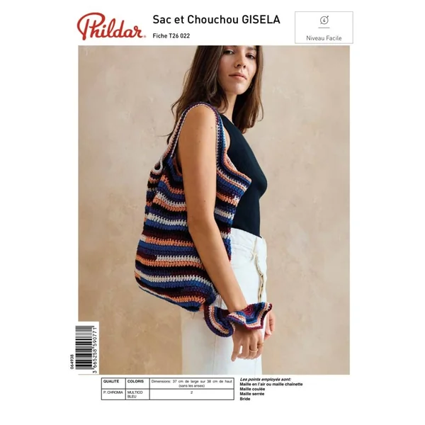 Patron Sac et Chouchou GISELA au crochet - PDF