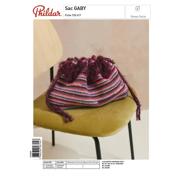 Patron Sac GABY au crochet - PDF