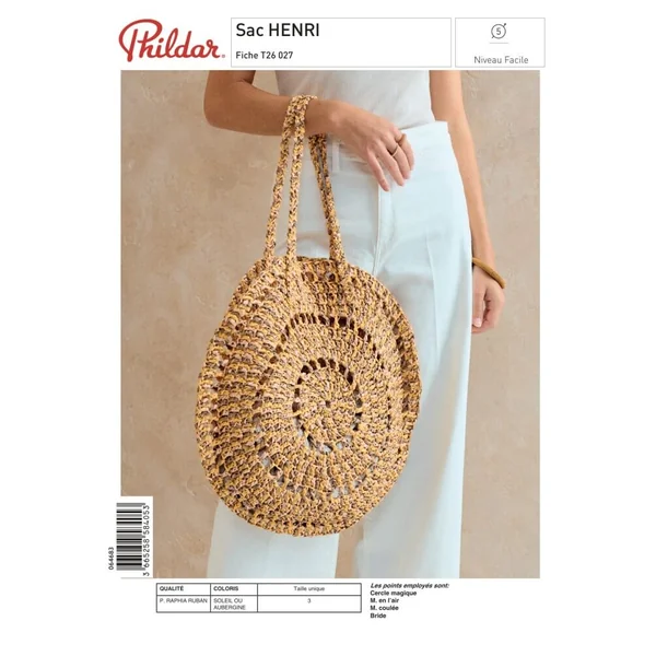 Patron Sac HENRI au crochet - PDF