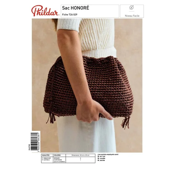 Patron Sac HONORÉ au crochet - PDF