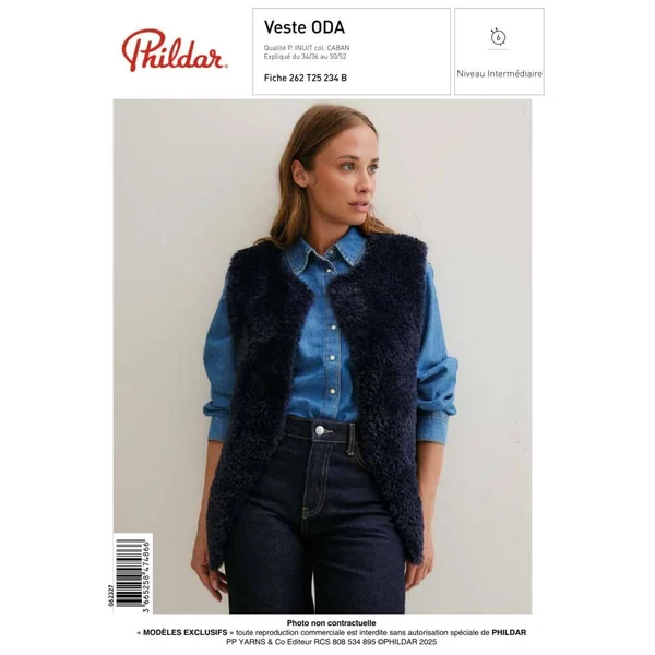 Patron Veste ODA à tricoter - PDF