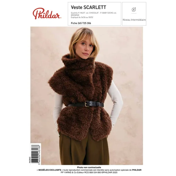 Patron Veste SCARLETT au crochet - PDF