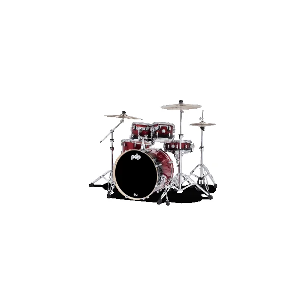 PDP Concept Maple Batterie 22"/5pcs Red/Black Fade Lacquer