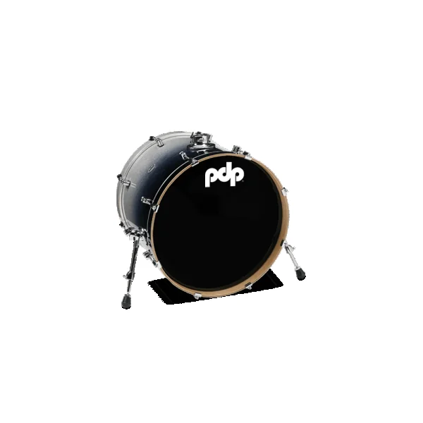 PDP Concept Maple Batterie 22"/5pcs Silver/Black Fade Lacquer