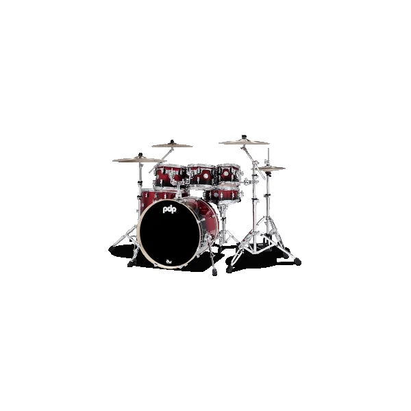 PDP Concept Maple Batterie 22"/7pcs Red/Black Fade Lacquer