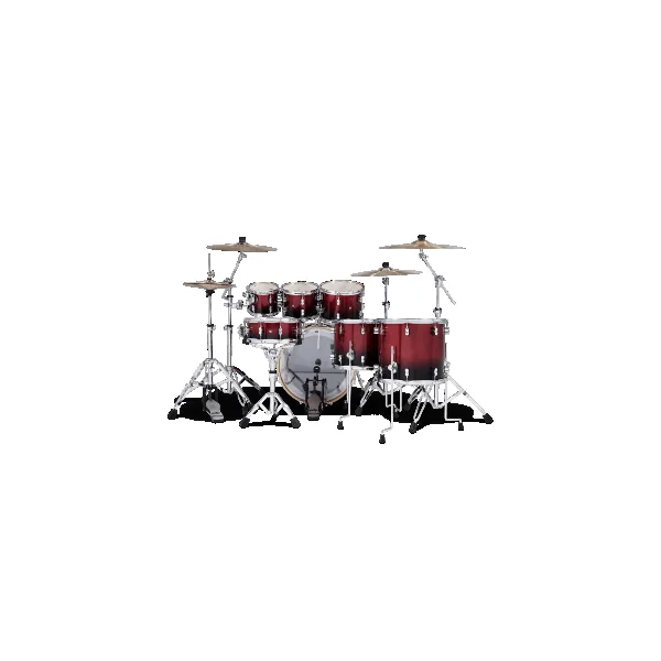 PDP Concept Maple Batterie 22"/7pcs Red/Black Fade Lacquer