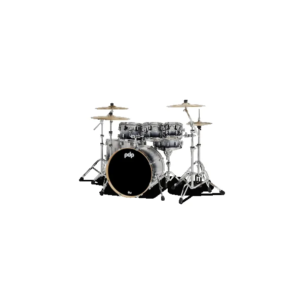 PDP Concept Maple Batterie 22"/7pcs Silver/Black Fade Lacquer