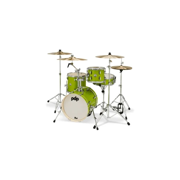 PDP New Yorker Batterie 16"/4pcs Electric Green Sparkle