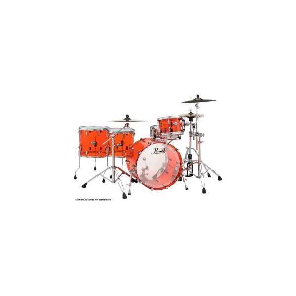PEARL Crystal Beat Batterie 22"/4pcs 2 TB Ultra Clear