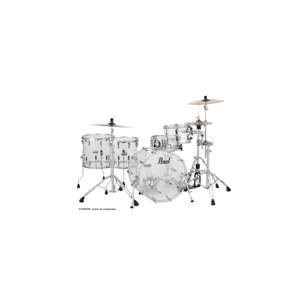 PEARL Crystal Beat Batterie 22"/4pcs 2 TB Ultra Clear