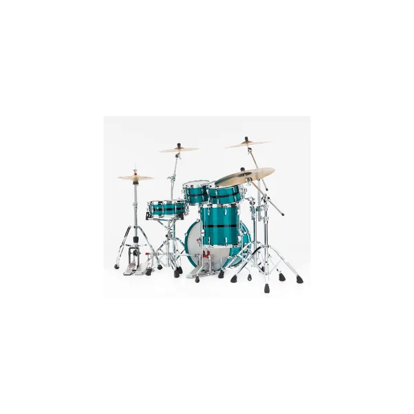 PEARL Masters Maple Pure Batterie 20"/4pcs Aqua Turquoise Stripe (Gyrolock-L)