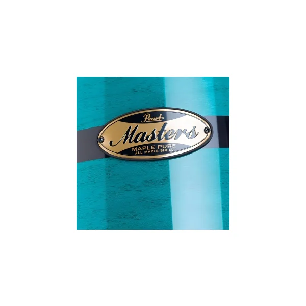 PEARL Masters Maple Pure Batterie 22"/4pcs Aqua Turquoise Stripe (Glock Std)