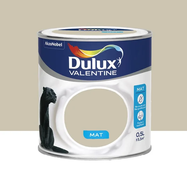 Peinture acrylique mat DULUX VALENTINE Crème de couleur Grain de Sable