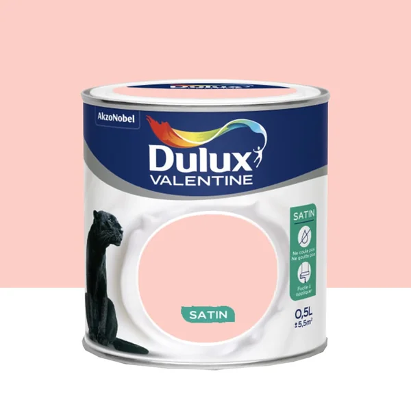 Peinture acrylique satin DULUX VALENTINE Crème de couleur Chamallow