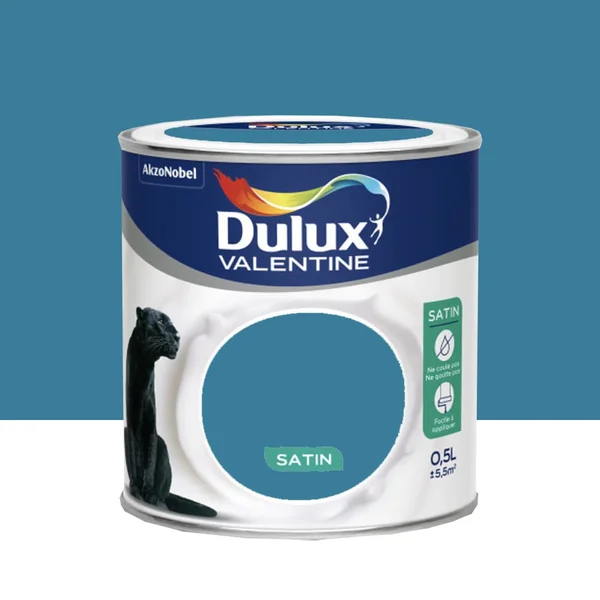Peinture acrylique satin DULUX VALENTINE Crème de couleur Marée haute