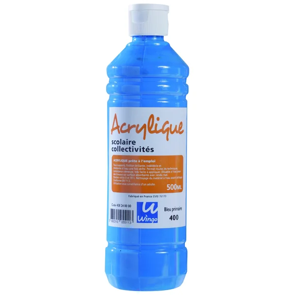 Peinture acrylique scolaire - 500ml